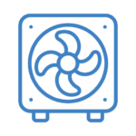 Veri merkezi iklimlendirme ikonu